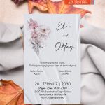 Tekli Düğün Davetiye - DD1004