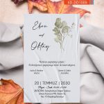 Tekli Düğün Davetiye - DD1005