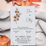 Tekli Düğün Davetiye - DD1009