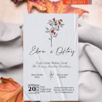 Tekli Düğün Davetiye - DD1017