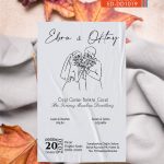 Tekli Düğün Davetiye - DD1019