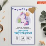 Doğum Günü Davetiye - DGE1009