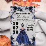 Kına Tekli Davetiye - KK1015
