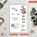 Tekli Düğün Davetiye – DD1034