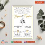 Tekli Düğün Davetiye – DD1120