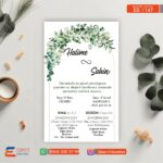 Tekli Düğün Davetiye – DD1147
