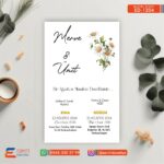 Tekli Düğün Davetiye – DD1204
