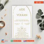 Tekli Düğün Davetiye – DD1264