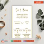 Tekli Düğün Davetiye – DD1268