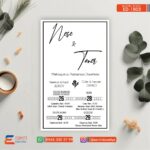 Tekli Düğün Davetiye – DD1803