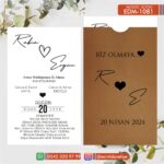 Dik Zarflı Davetiye – EDM-1081
