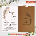 Dik Zarflı Davetiye – EDM-1098-55555555555