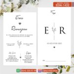 Dik Zarflı Davetiye – EDM-1432