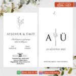Dik Zarflı Davetiye – EDM-1457